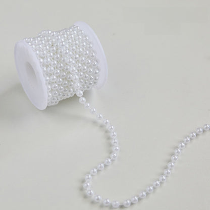 2 Pieces Christmas Tree Hanging Ornaments Pearl String Bead Chain Wedding Hotel Decoration Scene Bead Chain