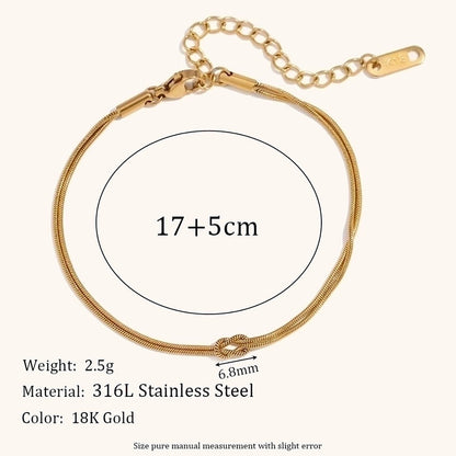 Stainless Steel Minimalist Geometric Plating Bracelets