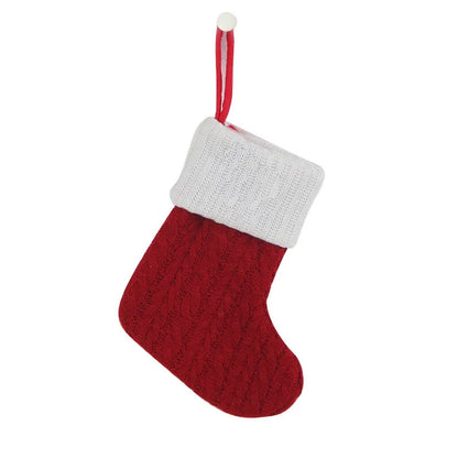 Hot Spot Foreign Trade Exquisite Christmas Socks Wool Knitted Christmas Socks Letter Socks Christmas Pendant Gift Bag