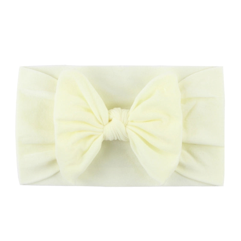 Kid's Fashion Solid Color Bow Knot Cloth Braid Hair Band