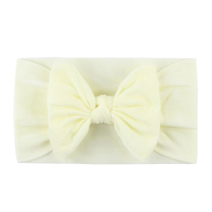 Kid's Fashion Solid Color Bow Knot Cloth Braid Hair Band