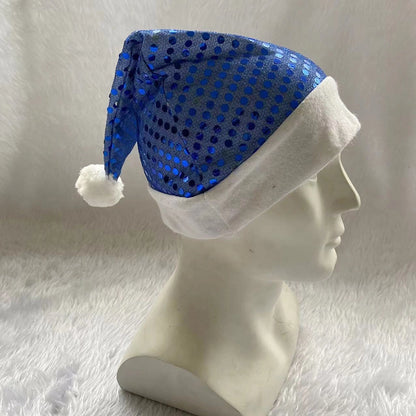 Creative Christmas Decorations Luminous Christmas Brushed Cloth Children's Hat Christmas Gift Cartoon Christmas Hat