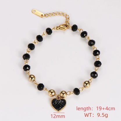 Vintage Style Minimalist Christmas Tree Moon Heart Shape 304 Stainless Steel Bracelets In Bulk Christmas