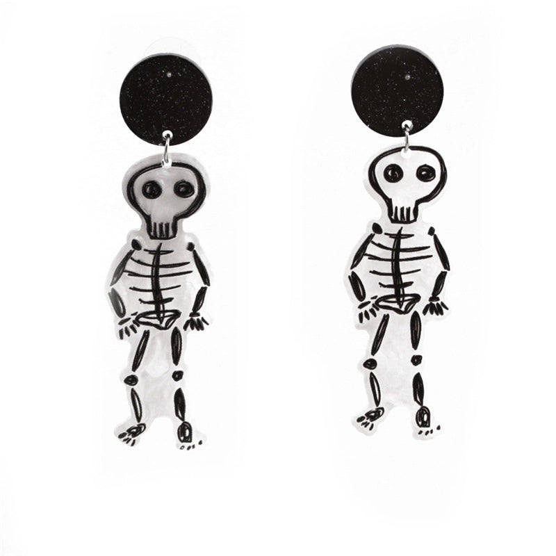 Halloween Ghost Skull Pumpkin Earrings