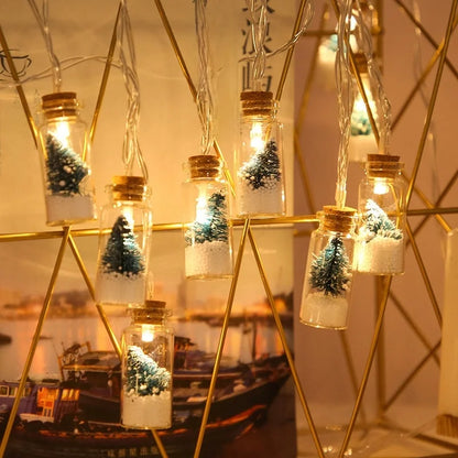 Christmas Cute Bottle Glass Christmas String Lights