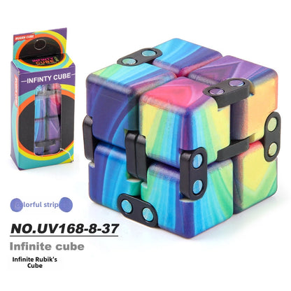 New Strange Decompression Toy UV Printing Infinite Rubik's Cube Decompression Folding Changeable Rubik's Cube Fingertip Rubik's Cube Manufacturer Resources
