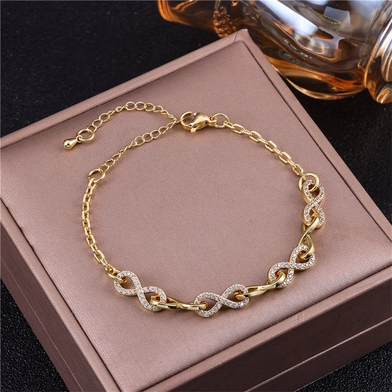 Vintage Style Minimalist Animal Letter Copper Bracelets Cuban Link Chain Curb Chain Cable Chain Box Chain