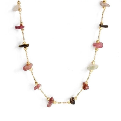 Vacation Irregular Alloy Gravel Chain Necklace 1 Piece