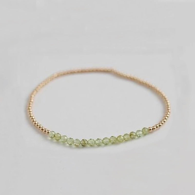 Natural Stone Copper Beaded Geometric Bracelets