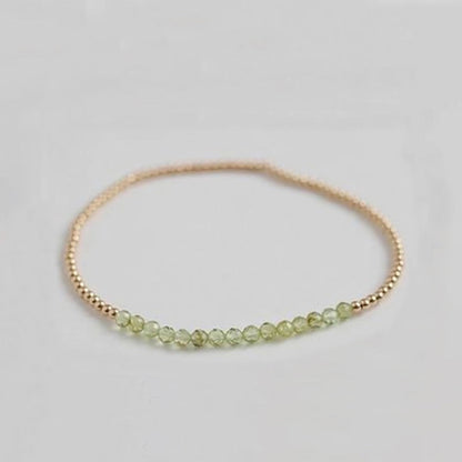 Natural Stone Copper Beaded Geometric Bracelets