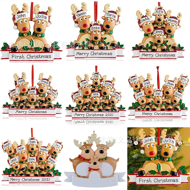 Christmas Fashion Dog Resin Party Hanging Ornaments