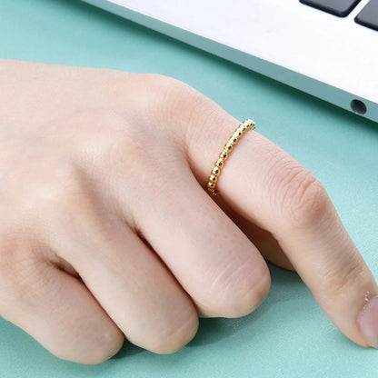 IG Style Geometric Titanium Steel Electroplating Rings