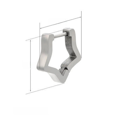 Fashion Geometric Plating Stainless Steel No Inlaid 18K Gold Plated Earrings