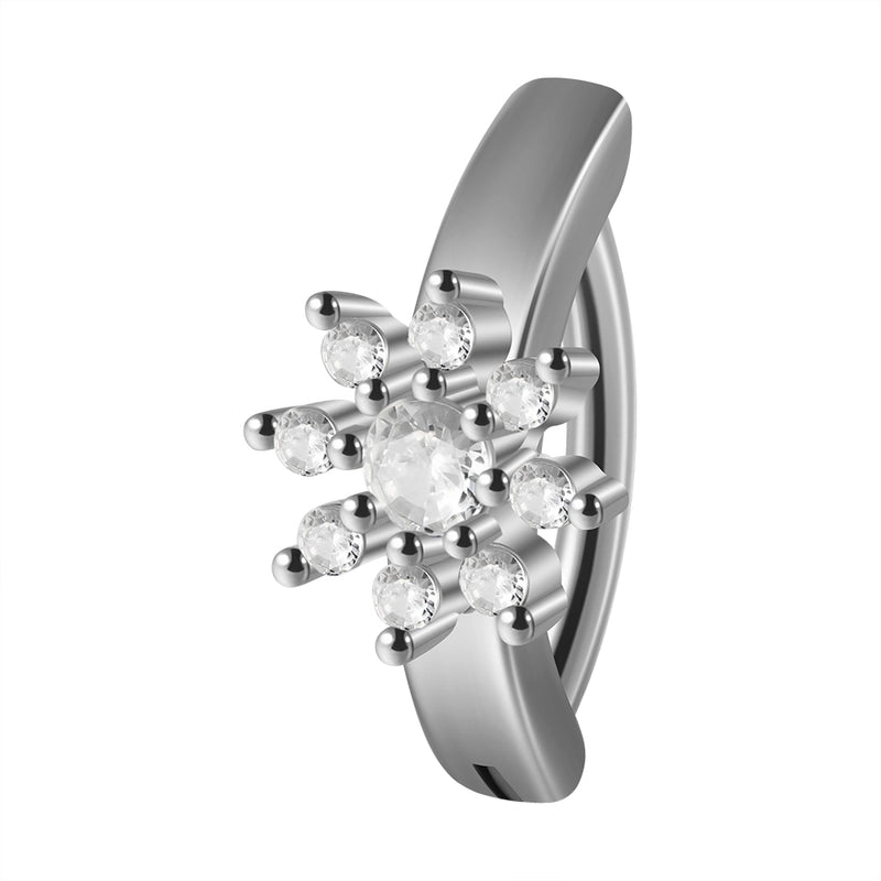 1 Piece Belly Rings Casual Hawaiian Tropical Flower Butterfly 304 Stainless Steel Inlay Zircon