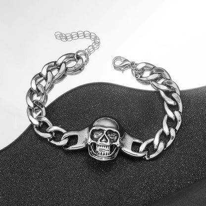 Minimalist Cool Style Spider Arylic Alloy Plating Halloween Men's Bracelets