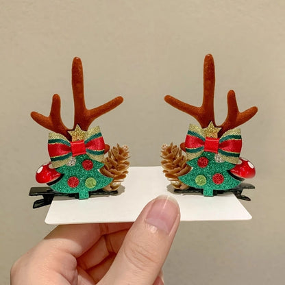 Christmas Fashion Antlers Resin Daily Hairpin