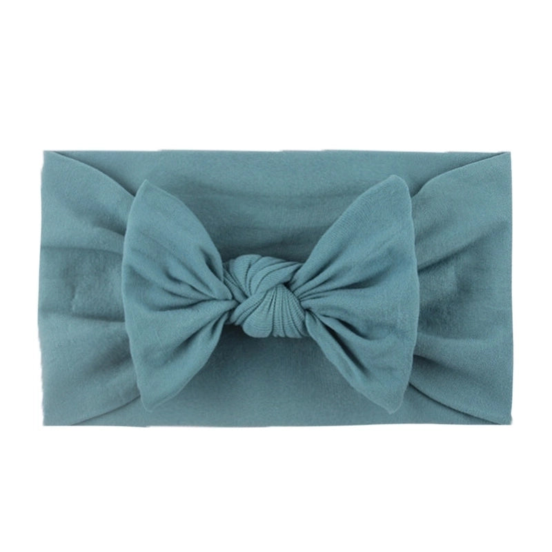 Kid's Fashion Solid Color Bow Knot Cloth Braid Hair Band