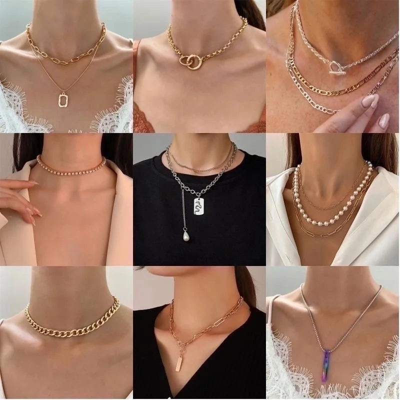 Hip-hop Minimalist Solid Color Flower Lock Metal Copper 18k Gold Plated Gold Plated Silver Plated Crystal Zircon Layered Necklaces Pendant Necklace Necklace In Bulk