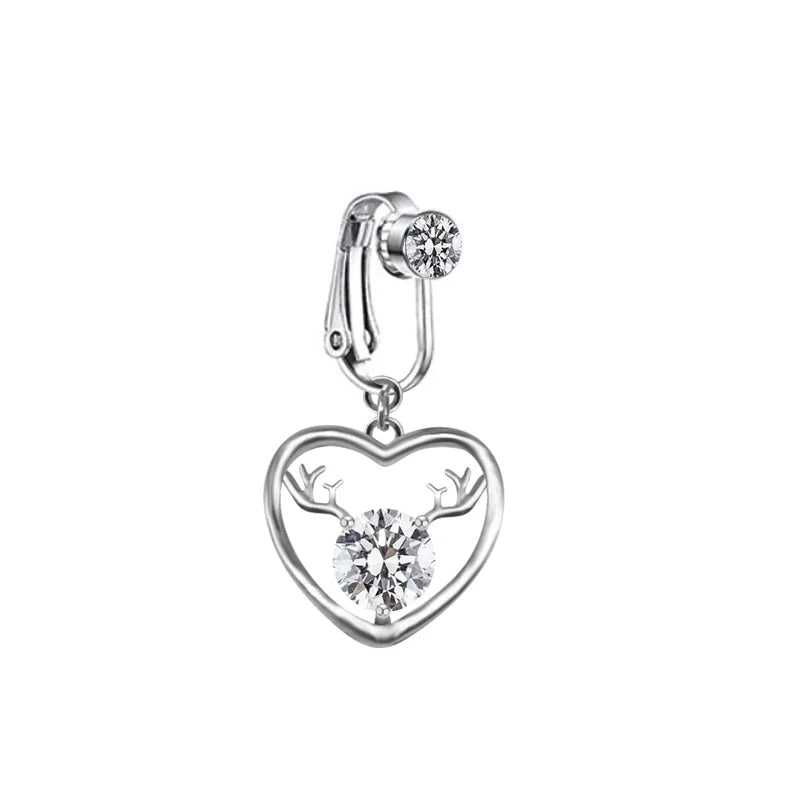 Casual Retro Minimalist Animal Starry Sky Moon Stainless Steel Alloy Copper White Gold Plated Gold Plated Rhinestones Belly Ring In Bulk