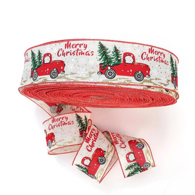 Christmas Casual Sweet Christmas Tree Car Imitated Hemp Party Festival Decorative Props