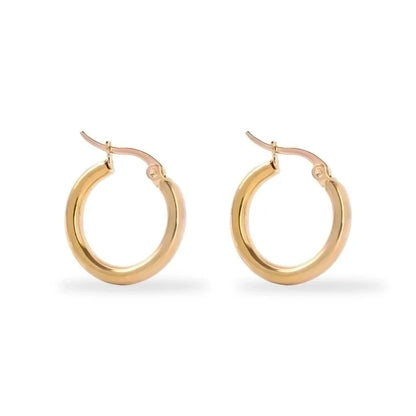 1 Pair Fashion Geometric Plating 201 Stainless Steel 18K Gold Plated Earrings