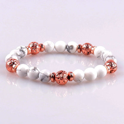 Fashion Round Artificial Crystal Turquoise Beaded Bracelets