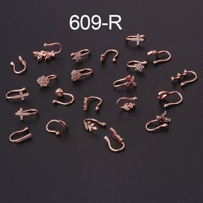 Fashion U Shape Copper Plating Nose Ring