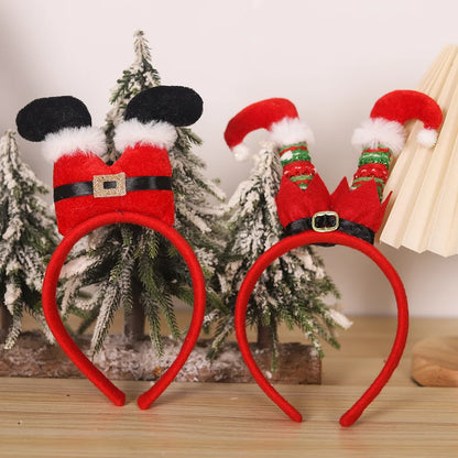 Christmas Holiday Decoration Headband Party Hat Belt Hair Accessory Clown Foot Headband Cartoon