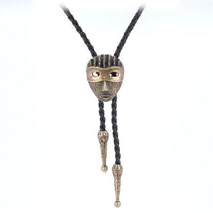 Punk Classic Style Star Cattle Skull Alloy Leather Rope Halloween Unisex Bolo Ties