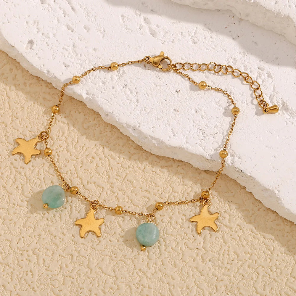 Women Expressive Star Anklets