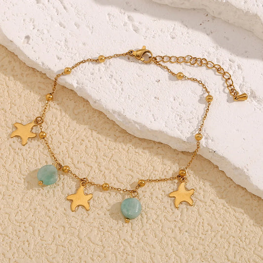 Women Expressive Star Anklets