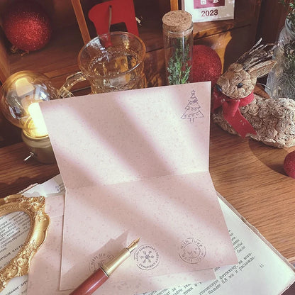 Christmas Minimalist Classic Style Santa Claus Holiday Festival Card Invitations