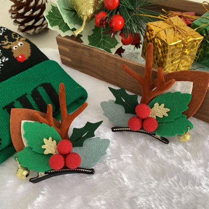 Christmas Cute Antlers Plastic Daily Hairpin