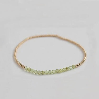 Natural Stone Copper Beaded Knitting Geometric Bracelets