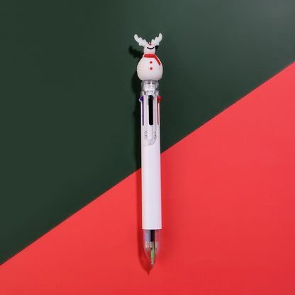 1 Piece Christmas Tree Santa Claus Learning Christmas Plastic Silica Gel Cute Ballpoint Pen