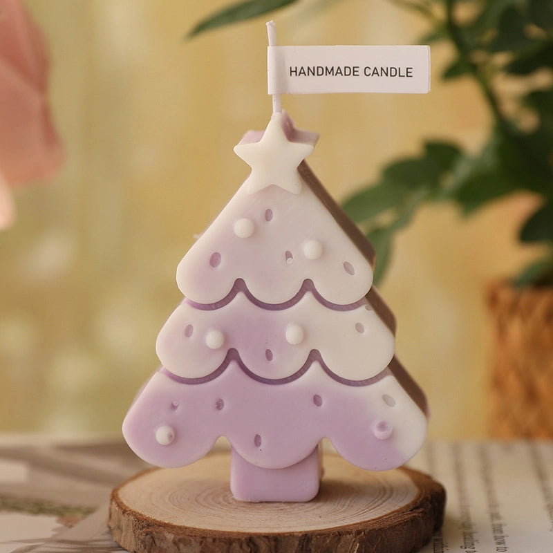 Christmas Fashion Christmas Tree Star Wax Festival Candle 1 Piece