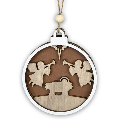 Christmas Cartoon Style Cartoon Wood Party Street Hanging Ornaments