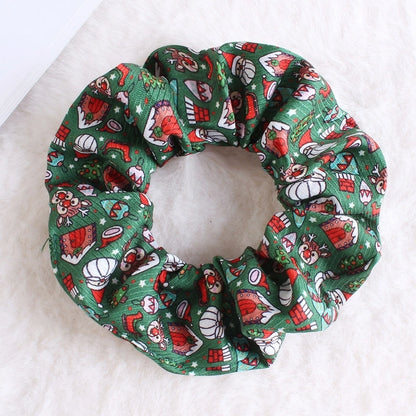 Classic Style Women's Plaid Snowflake Cloth Hair Tie