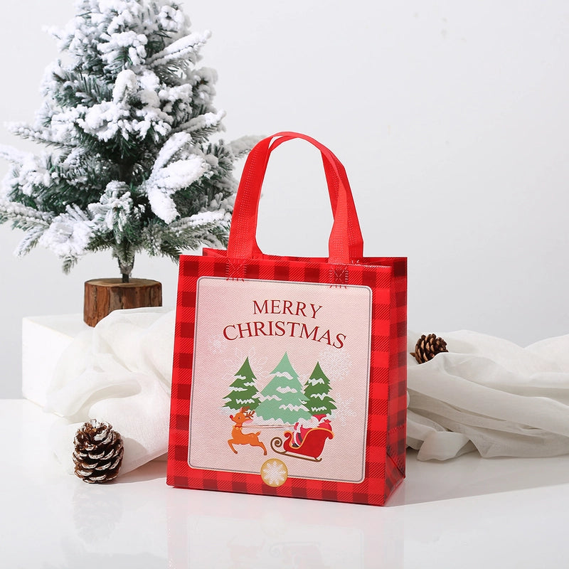 Christmas Cute Christmas Tree Snowman Elk Nonwoven Party Festival Gift Bags