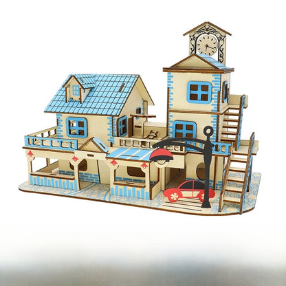 Stall Supply Children's Wooden 3D Puzzle Adult Puzzle Christmas Building Handmade Educational Model Toy