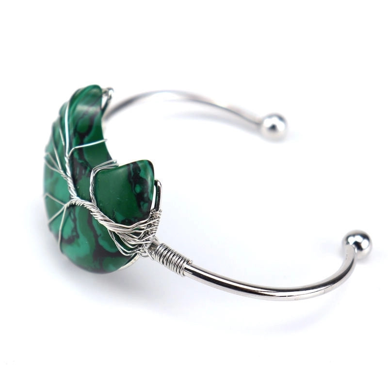 Fashion Moon Agate Plating Bangle 1 Piece