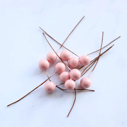 100 Pieces 10mm Real Berry Wedding Candy Box Accessories Christmas Gift Diy Real Flower Cherry Beads Small Fruit Berry Decoration