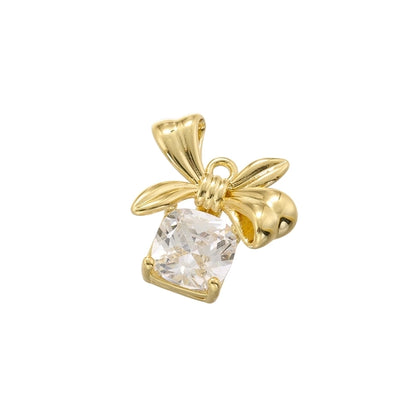 1 Piece 12*19.5mm 13*23.5mm 14*23mm Hole 1~1.9mm Copper Artificial Pearls Zircon 18K Gold Plated Christmas Tree Santa Claus Christmas Socks Pendant Jewelry Accessories