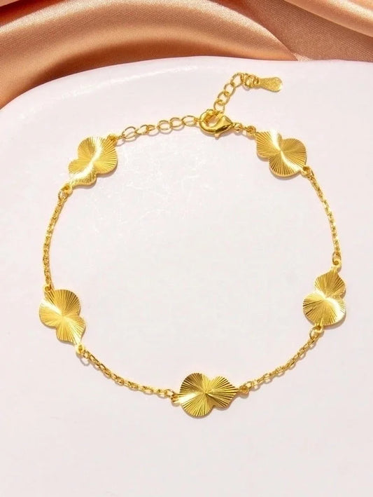 Copper Cable Chain Round Heart Shape Gourd Bracelets