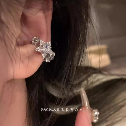 1 Pair Casual Minimalist Round Heart Shape Plating Inlay Copper Zircon Earrings