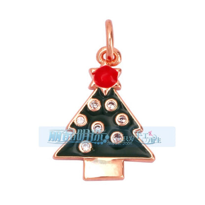 1 Piece Copper Geometric Heart Shape Snowflake Pendant Jewelry Accessories