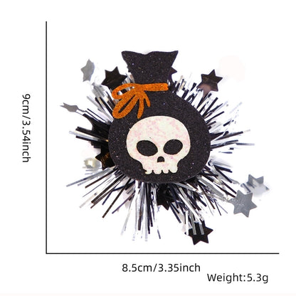Halloween Gothic Women's Color Block Plastic Hair Clip