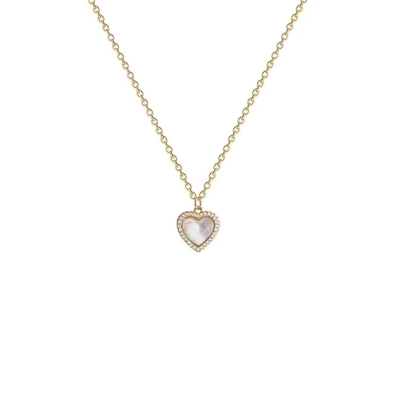 Necklace New Trendy Clavicle Chain Design Sense Resin Titanium Steel Necklace