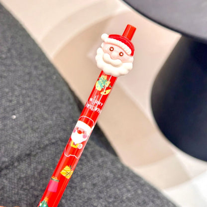1 Piece Christmas Tree Santa Claus Christmas Learning Christmas Plastic Cute Gel Pen
