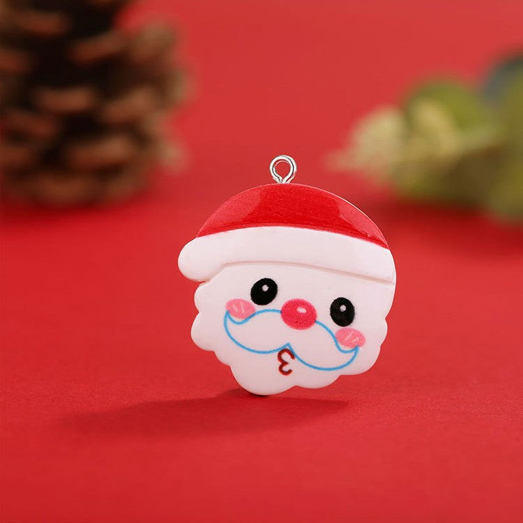 Christmas Resin Hanging Ring Small Pendant Diy Accessories Christmas Tree Decoration Supplies Small Pendant Hanging Ornament